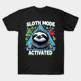 Cute Sloth Mode Activated Funny T-Shirt